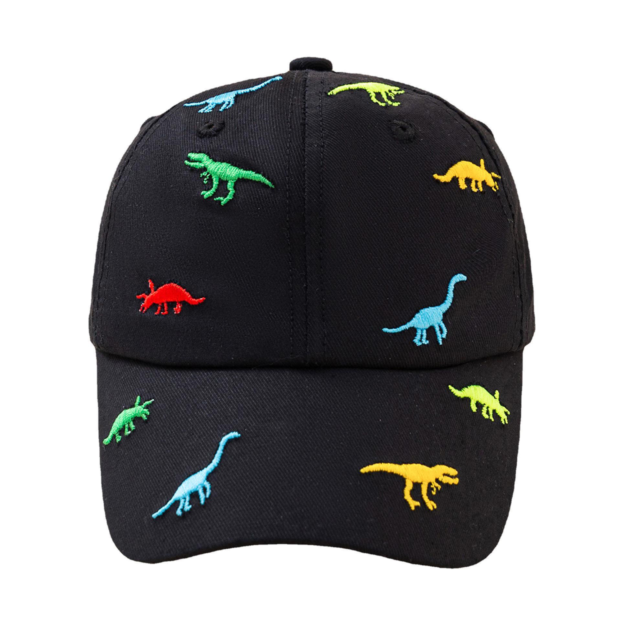 Sprifallbaby Toddler Baby Baseball Caps Summer Dinosaur Embroidered Trucker Hats for Boys Girls